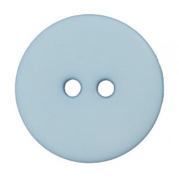 Universalknöpfe, Polyester, 18`=12mm, uni matt hellblau, 2-Loch