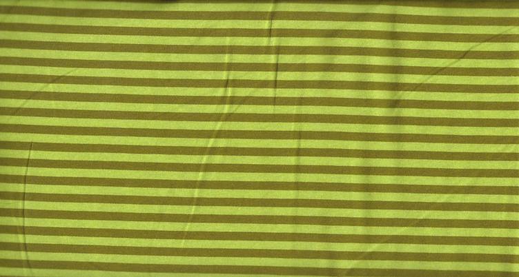 Jersey, mit hellgrün und braunen Streifen, 92 % Baumwoll, 8 % Elastan