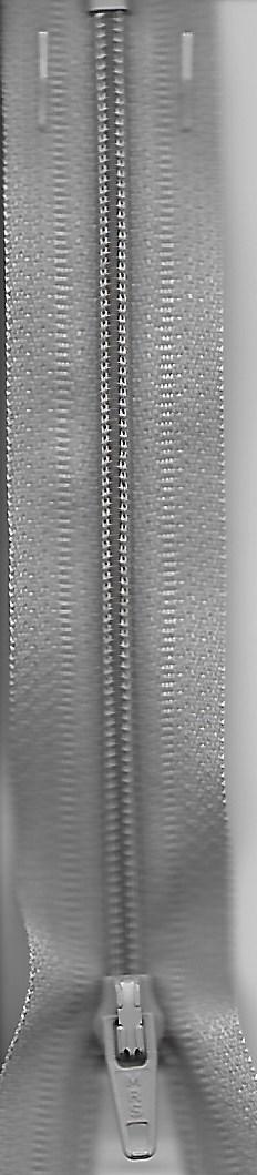 Reissverschluss, Meras Nylon 4/Flex 4, geschlossen, hellgrau, Col. 2103, 12cm