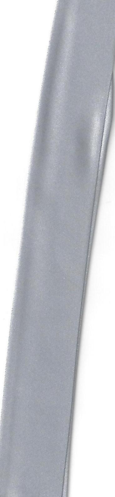 SCHRÄGBAND, SATIN, POLYESTER, 60 MM, (30, 60, 30 mm) gefalzt, hellgrau