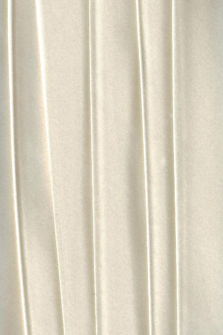SCHRÄGBAND, SATIN, POLYESTER, 60 MM, (30, 60, 30 mm) gefalzt, vanillegelb