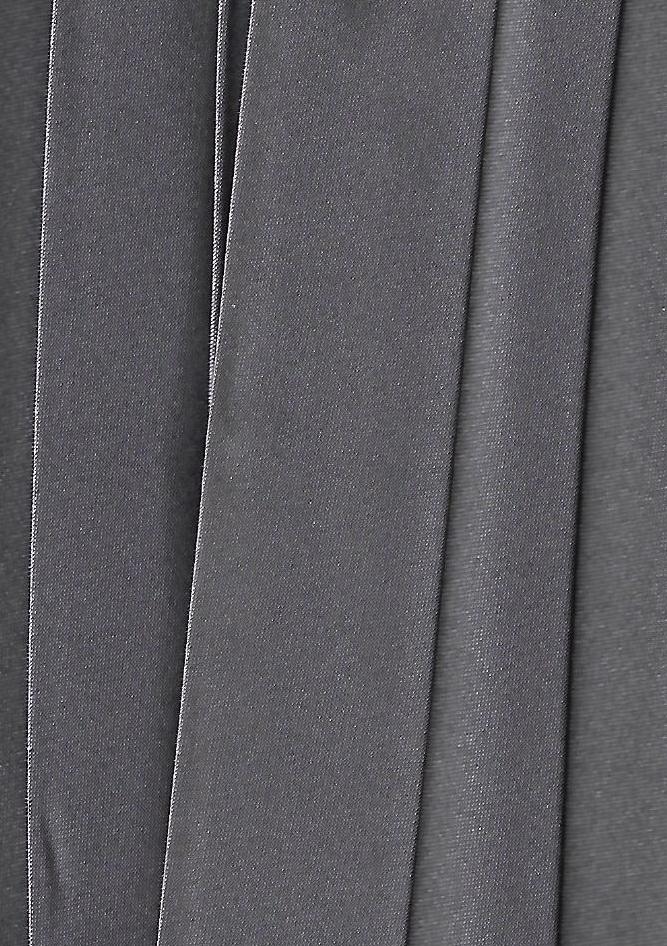SCHRÄGBAND, SATIN, POLYESTER, 60 MM, (30, 60, 30 mm) gefalzt, dunkelgrau