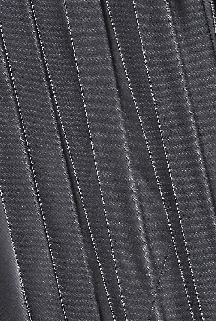 SCHRÄGBAND, SATIN, POLYESTER, 30 MM, (15, 30, 15 mm) gefalzt, dunkelgrau