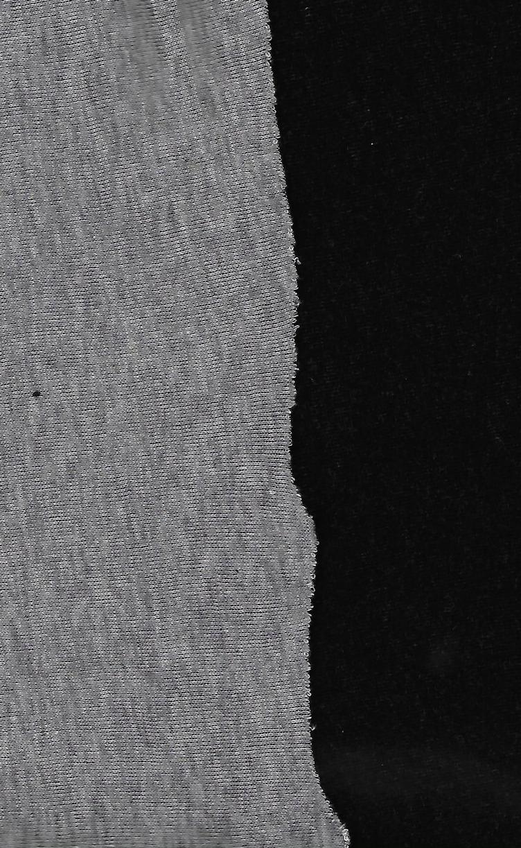 Doubleface Jersey, schwarz / grau, 95 % Baumwolle, 5 % Elastan