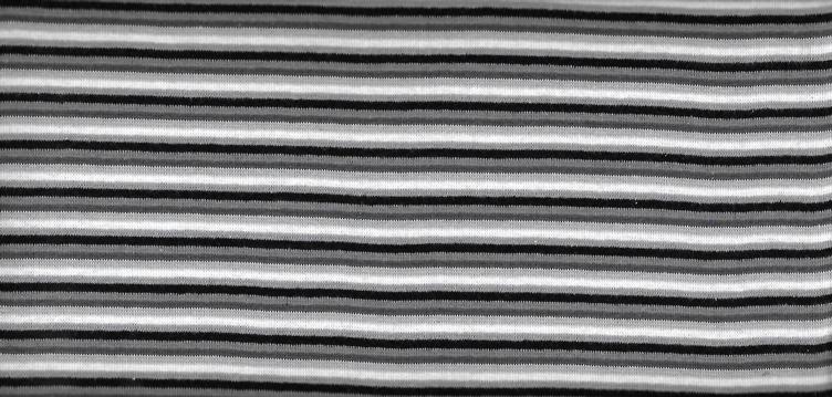 Trikotbündchen Strickschlauch,weiss, hell-, dunkel-, mittelgrau, schwarz, grau gestreift, 95% Baumwolle, 5% Elesthan