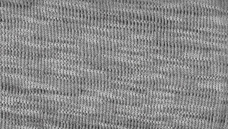 Strick, weiss/dunkelgrau meliert, 75 % Baumwolle, 25 % Polyester