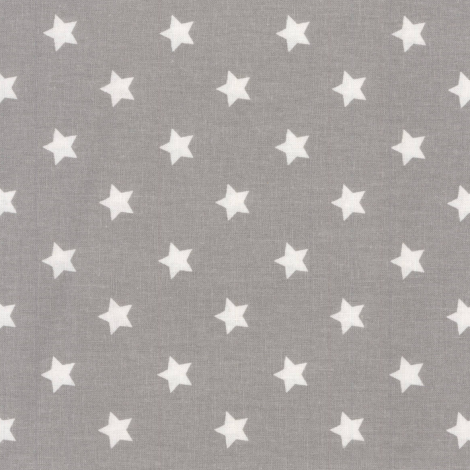 Beschichteter Baumwollstoff, AU MAISON, warmgrau-ecru, mit weissen