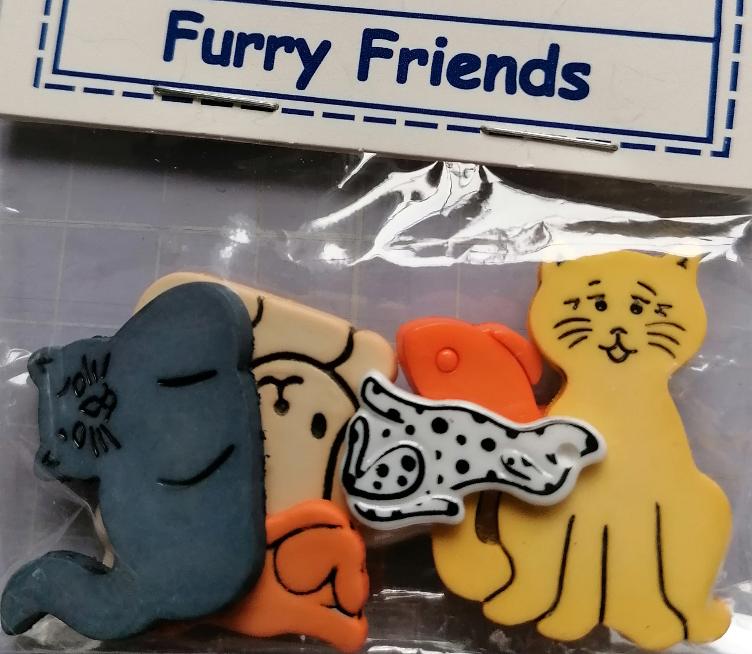 Favorite Findings, Furry Friends (Mix aus Katzen, Knochen und Hunden, verschieden gross) 8 Stk.