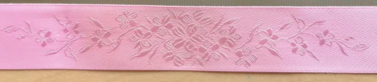 FILLAWANT, LINGERIE-JACQUARD, ZIERBAND, ROSA, 25MM BREIT, 100 % POLYESTER