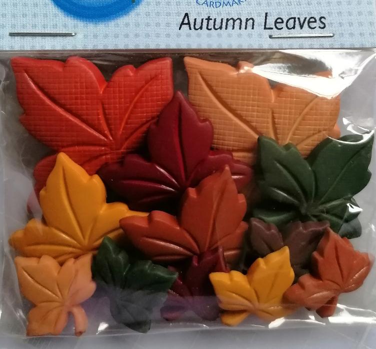Dress It Up, Autumn Leaves (Mix aus verschieden farbigen Blättern), 12 Stk.