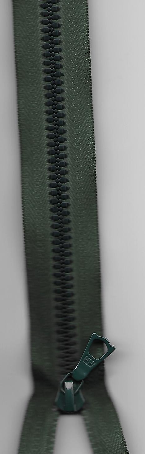 Reissverschluss, Decor 6E, teilbar, dunkelgrün, Col. 2721, 60cm