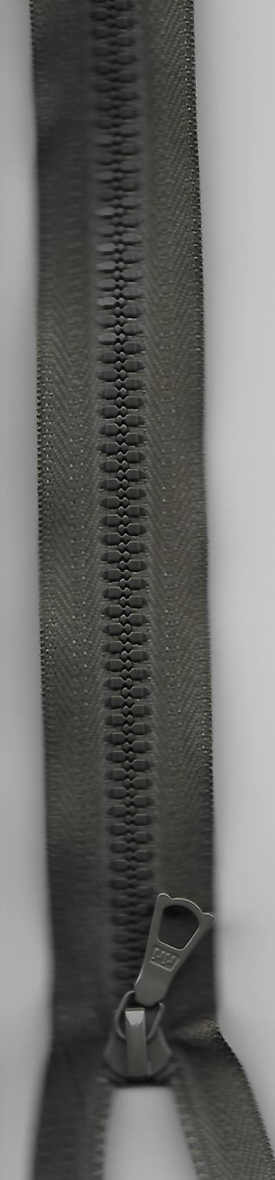 Reissverschluss, Decor 6E, teilbar, schlammgrün, Col. 2827, 65cm