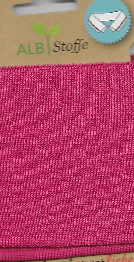 Polo-Shirt Kragen, uni pink, 100 % Bio-Baumwolle, Kragengrösse M