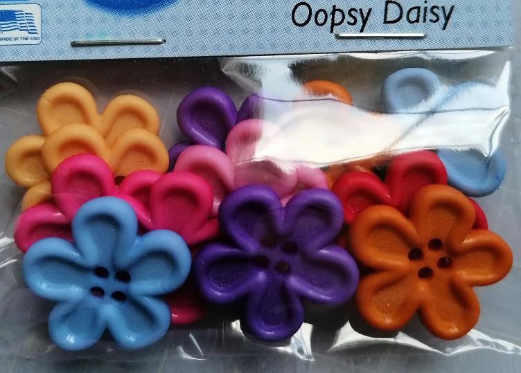 Dress It Up, Oopsy Daisy (Mix aus je 2 verschieden farbigen Blumen), 14 Stk.