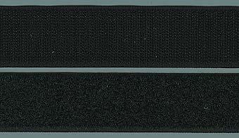 WELTICREATIV KLETTVERSCHLUSS ZUM ANNÄHEN, SCHLAUFEN- UND HAKENBAND, schwarz, 30mm
