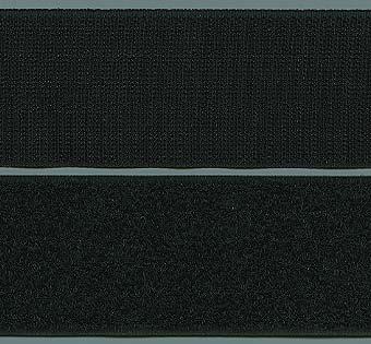 WELTICREATIV KLETTVERSCHLUSS ZUM ANNÄHEN, SCHLAUFEN- UND HAKENBAND, schwarz, 50mm
