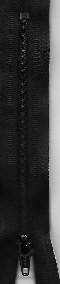 Reissverschluss, Meras Nylon 4/Flex 4, geschlossen, schwarz, Col. 2110, 12cm