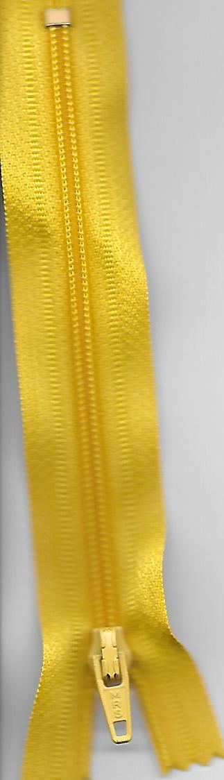 Reissverschluss, Meras Nylon 4/Flex 4, geschlossen, gelb, Col. 2304, 60cm