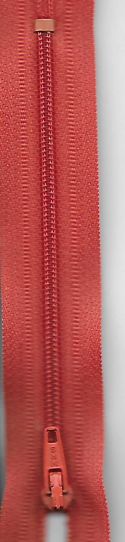 Reissverschluss, Meras Nylon 4/Flex 4, geschlossen, hellorange, Col. 2436, 22cm