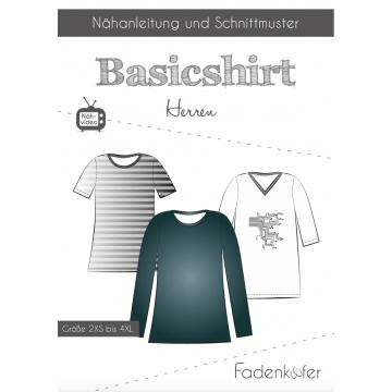 Fadenkäfer, Papierschnittmuster, Basicshirt, Herren