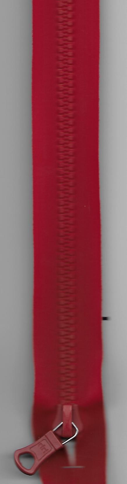 Reissverschluss, AquaZIP 6, Kunststoffzacken, teilbar, rot/rot, Col. 2407, 80cm