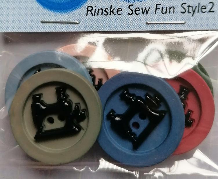 Dress It Up, Rinske Sew Fun Style2 (Mix aus verschiedenen Knöpfen mit Nähmaschine) 6 Stk.