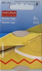 PRYM WONDERTAPE, KLEBEBAND, WASSERLÖSLICH, 6MM, TRANSPARENT, 9METER LANG