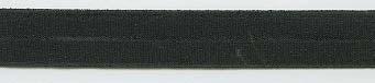 ELASTISCHES EINFASSBAND, uni schwarz matt