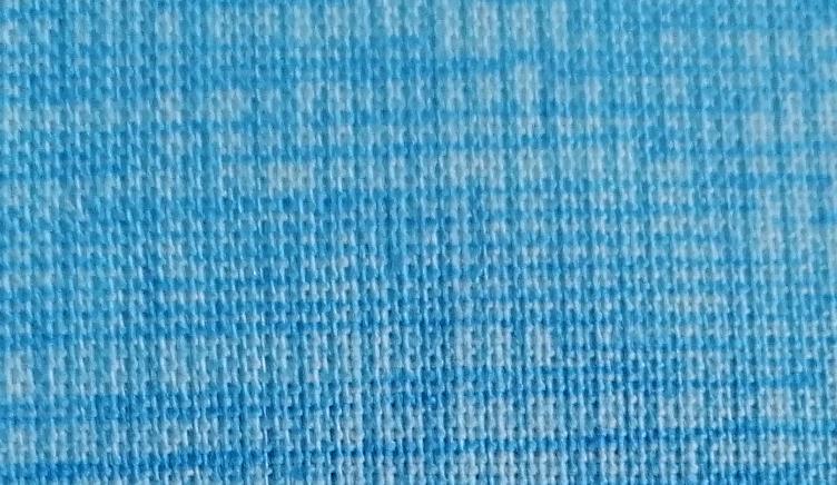 Baumwolle, hellblau mit mittelblauen Längs- und Querstreifen, für Patchwork und Kleider, 100 % Premium Baumwolle