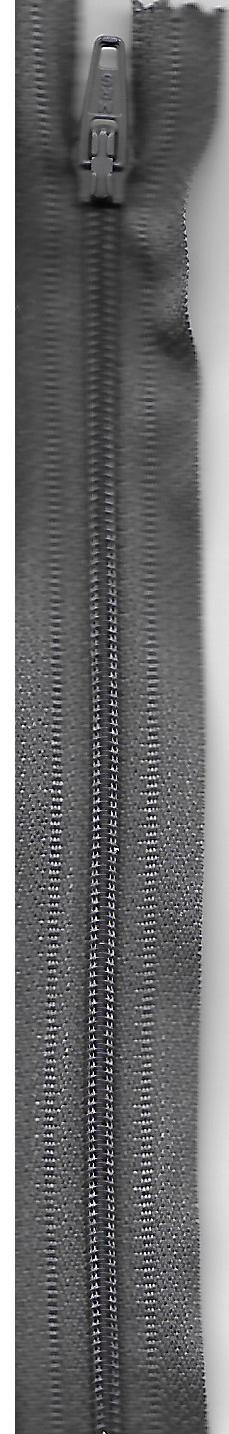 Reissverschluss, Meras Nylon 4/Flex 4, geschlossen, grau, Col. 2121, 30cm