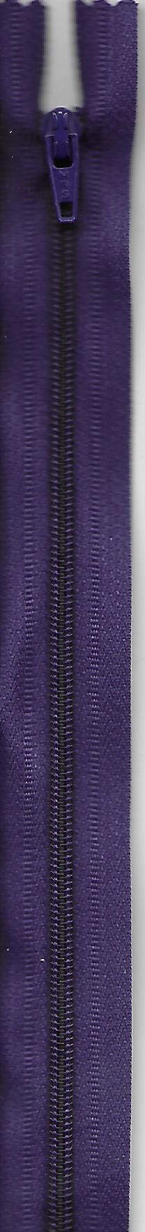 Reissverschluss, Meras Nylon 4/Flex 4, geschlossen, violett, Col. 2507, 30cm