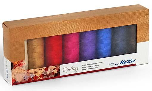 METTLER QUILTING FADEN COTTON NO.40, ARTIKEL 136 8 SPULEN A 150M