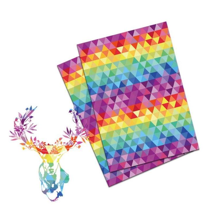Polygone Fashionflex, regenbogenfarben, 30 cm breit
