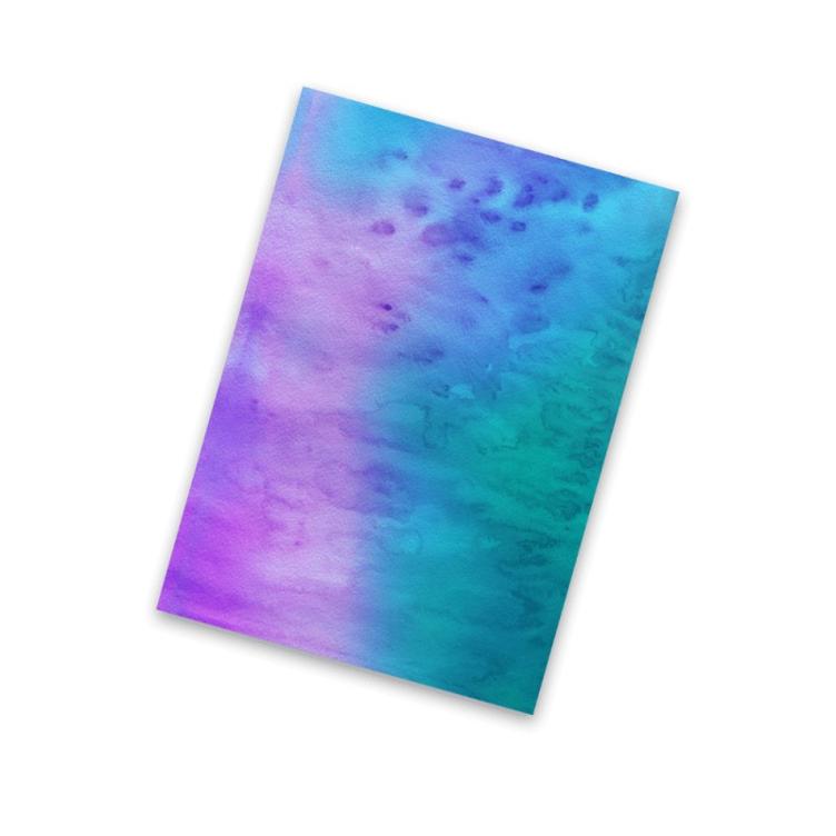FLEXFOLIE, watercolor, blue, 30 cm breit
