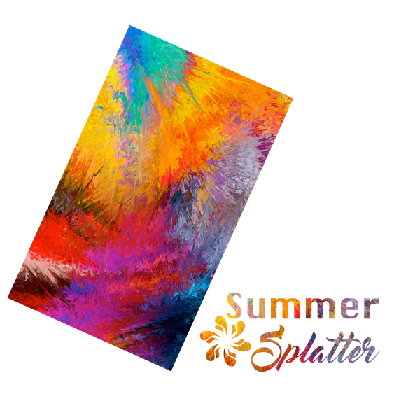 FLEXFOLIE, summer splatter, 30 cm breit