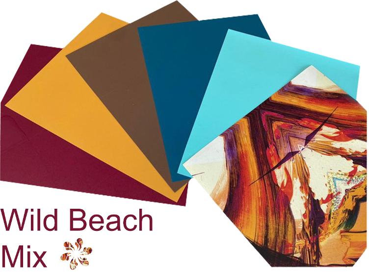 Folienpaket Wild Beach Mix, ca. 24 x 30 cm (6 Folien)