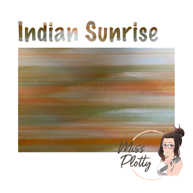 MISS PLOTTY FLEXFOLIE, Crazy Stripes, Indian Sunrise, 30 cm breit