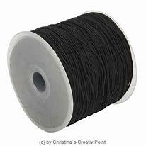 Welticreativ Gummikordel, schwarz, 2mm dick, elastisch